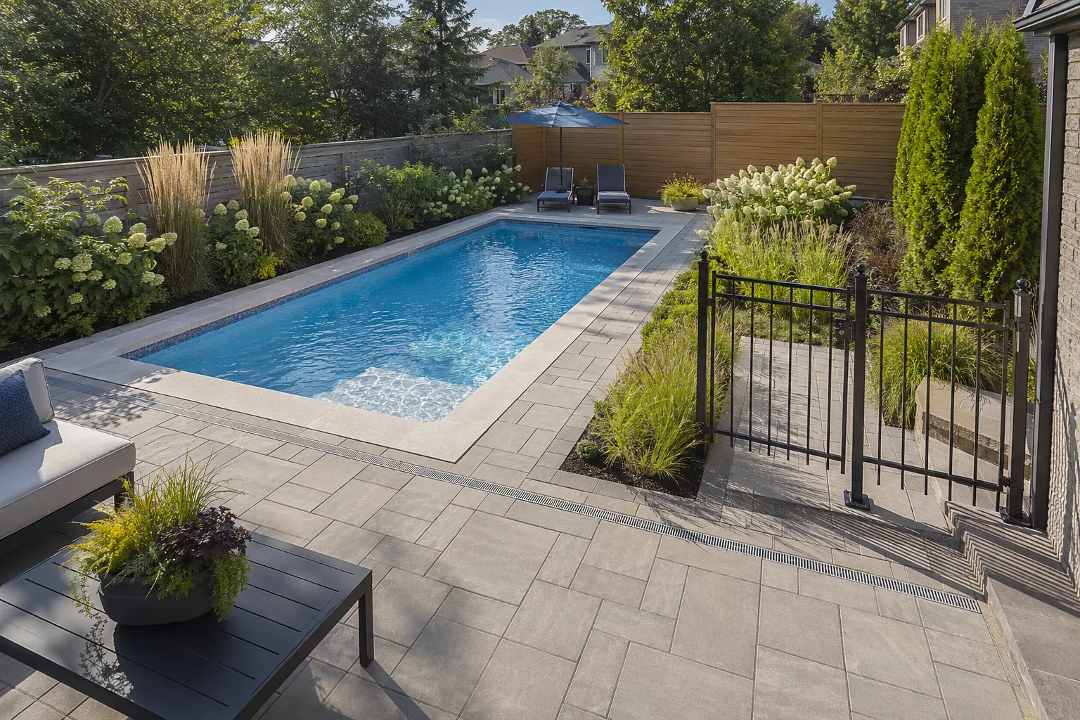 Poolside Patio and Landscaping landscaping project in Brampton